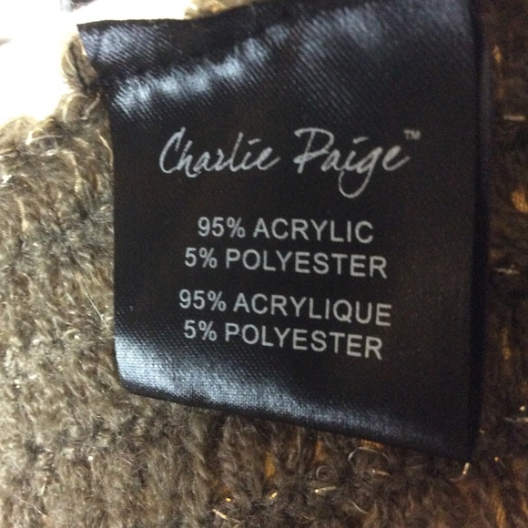 Charlie Paige Popcorn Knit Fringed Scarf! - Picture 4 of 4